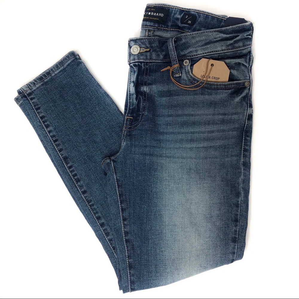 NWT LUCKY BRAND Lolita Crop Demi Jeans